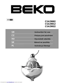 BEKO CSA29020S - Lodówko-zamrażarka