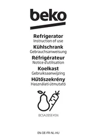 BEKO BCSA 285K3SN  -  BCSA285E4SN - Refrigerator-freezer