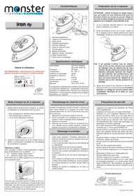 Notice EUROFLEX IRONFLY VOYAGE Fer à repasser