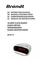 BRANDT BCR175 - Radio-réveil