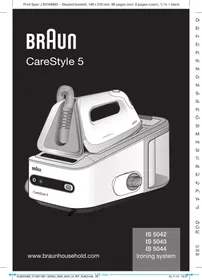 BRAUN IS5042 WH - Centrale vapeur