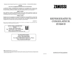 ZANUSSI ZI 9240 D - Réfrigérateur-congélateur