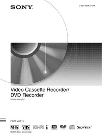 RDR-VX410 SONY