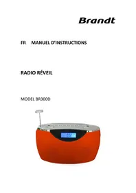BRANDT BR300DcObI - Radio-réveil