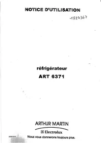 ARTHUR MARTIN ART 6371 - Réfrigérateur