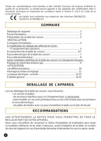 CANDY PV640SN - Plaque de cuisson