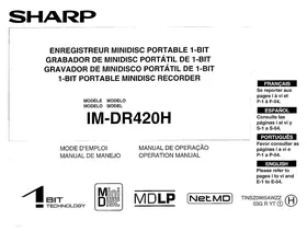 SHARP IM-DR420 - Enregistreur audio portable