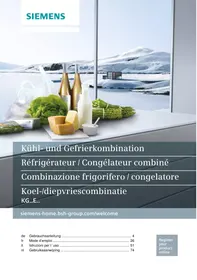 SIEMENS KG49EVI4A - Réfrigérateur-congélateur