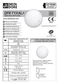 Manual DELTA DORE DETEC FUM DFR TYXAL Detector de humo