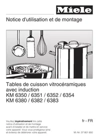 MIELE KM 6380 PANORAMA - Plaque de cuisson