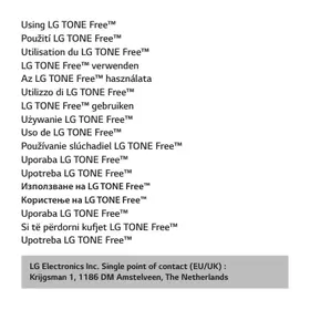 LG TONE-FPS - Slušalke