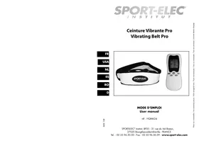 SPORT ELEC HQM 624 CEINTURE - Appareil de massage vibratoire