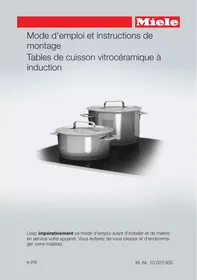MIELE KM 6324-1BB - Plaque de cuisson