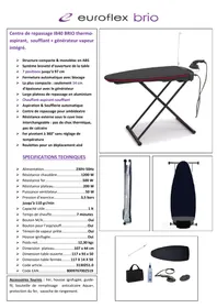 Notice EUROFLEX TABLE_A_REPASSER_IB40_BRIO Table à repasser électrique
