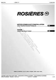 ROSIERES RFA23 - Four encastrable