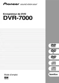 Notice PIONEER DV-R7000 Graveur DVD
