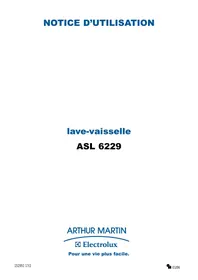 Notice ARTHUR MARTIN ASL 6229 SC Lave-vaisselle
