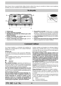 Notice ARISTON PF 640 E (TF) Plaque de cuisson gaz