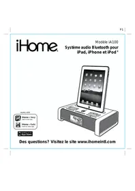 Notice IHOMEREFERENCE IHO_IA100 Système audio