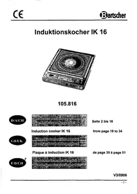 Notice APEXA IK 16 Plaque de cuisson
