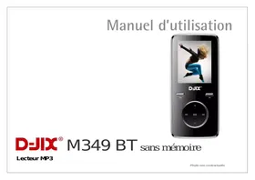 Notice D-IIX M349BTC Lecteur audio portable