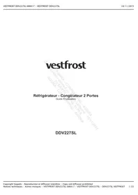 VESTFROST DDV2275SL - Réfrigérateur