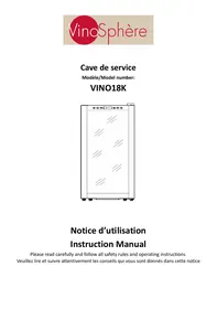 Notice VINOSPHERE VINO 18 K Réfrigérateur