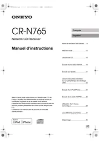 Notice ONKKYO CRN765 Amplificateur audio