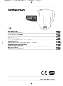 Notice MORPHY RICHARDS M120008EE Bouilloire électrique