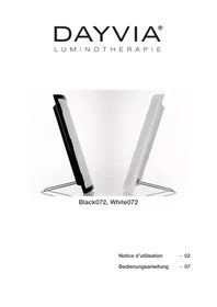 Notice DAYVIA WHITE 072 Lampe de luminothérapie