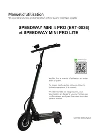 Notice MINIMOTOR STROTTINETTESPEEDWAYMINIPROLITE Trottinette électrique