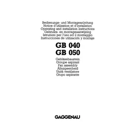 GAGGENAU GB 040-130 - Ventilateur