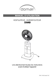Notice DOMAIR SW40 Ventilateur