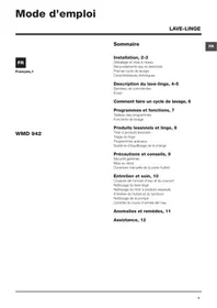 Notice HOTPOINT WMD942B Lave-linge