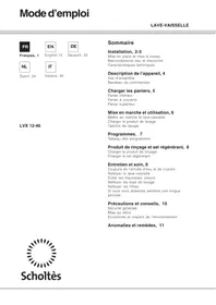 SCHOLTES LVX 12-46 BD-ANTH - Lave-vaisselle