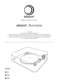 Notice ELIPSON OMEGA 100 WHITE Platine vinyle