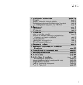 Notice GAGGENAU VI 411-111 Plaque de cuisson induction