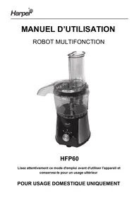 Notice HARPER HFP60 Robot de cuisine