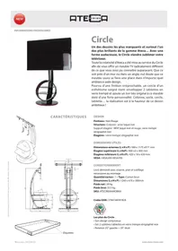 Notice ATECA CIRCLE 056 AT322A Meuble TV