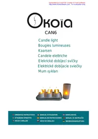 Notice OKOIA CAN6 Bougies lumineuses