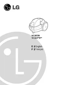 Notice LG-GOLDSTAR VC2872R Aspirateur
