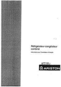 Notice ARISTON MBA 3818 CBS Réfrigérateur