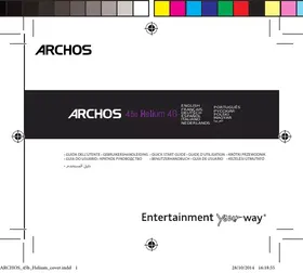 Notice ARCHOS HELIUM 45B NOIR Téléphone mobile