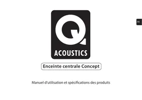 Notice 0 ACOUSTICS CONCEPT CENTRE BLACK Enceinte audio