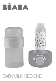 BEABA BABYMILK GREY + BOITE - Chauffe-biberon