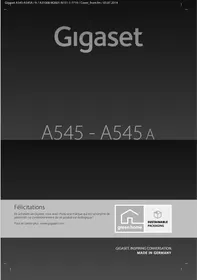 GIGASET A545 A DUO BLANC - Téléphone sans fil