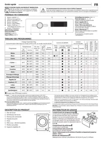 Notice WHIRLPOOL FWFD91485BFR Linge