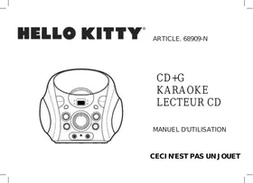 Notice HELLO KITTY KARAHELLOKIT Lecteur CD