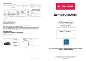 LEMARQUIER Pure260I - Grille viande plancha