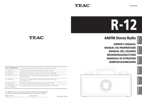 TEAC R-12 - Radio stéréo AM/FM
